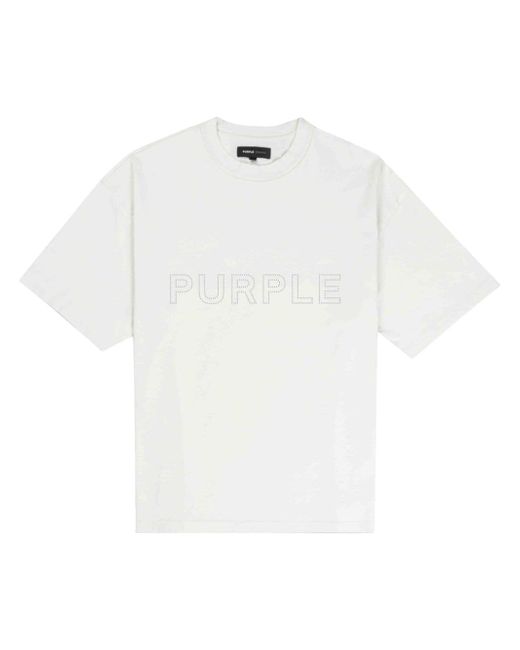 Purple Brand paint-splatter T-shirt