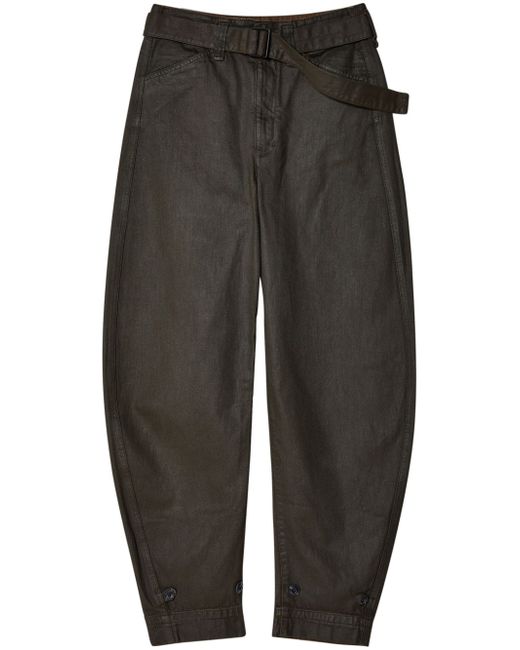 Lemaire belted tapered trousers