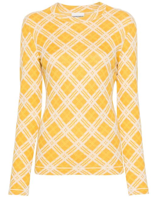 Claudie Pierlot pattern-intarsia jumper