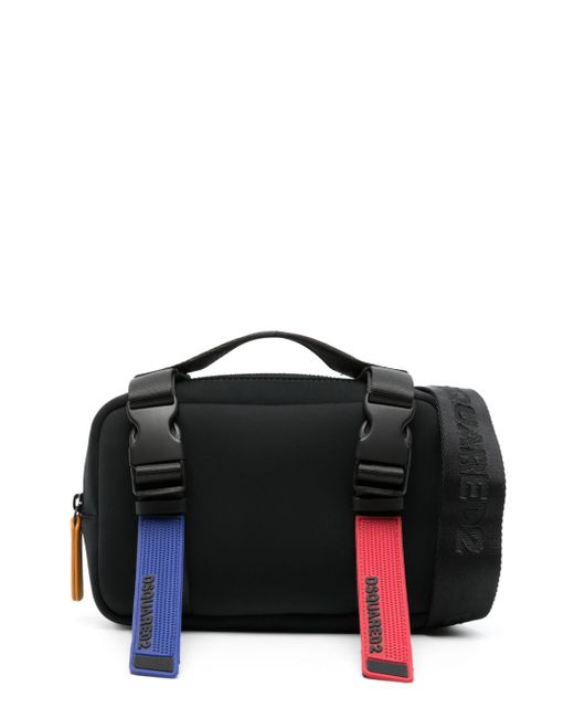 Dsquared2 rubberised-logo strap belt bag