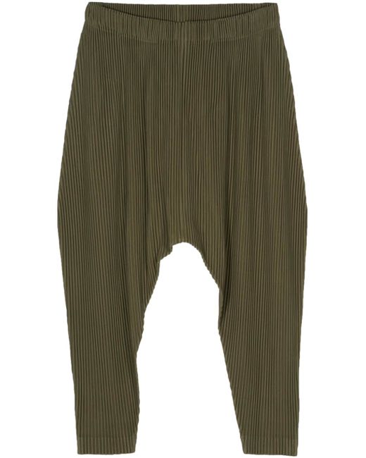 Homme Pliss Issey Miyake pleated drop-crotch trousers