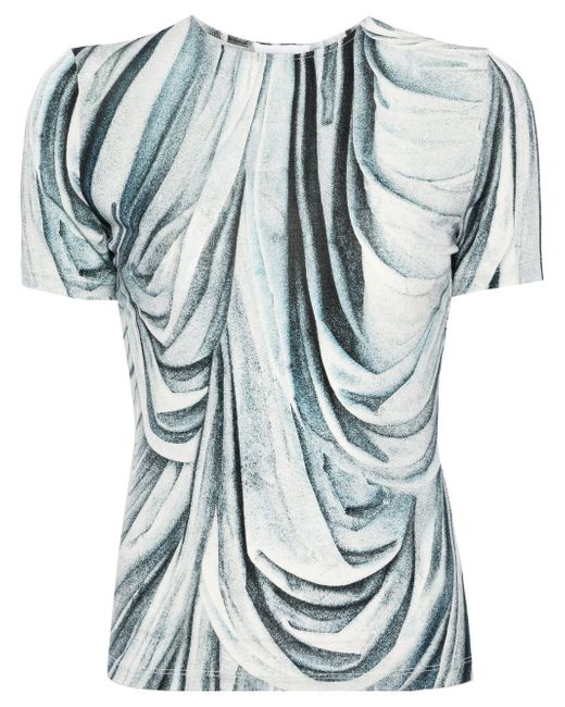 Rabanne statue-print crew-neck T-shirt