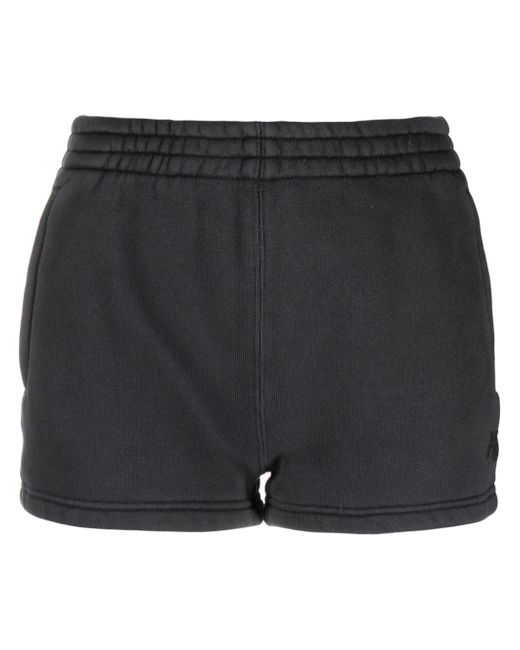 Alexander Wang logo-embossed jersey shorts