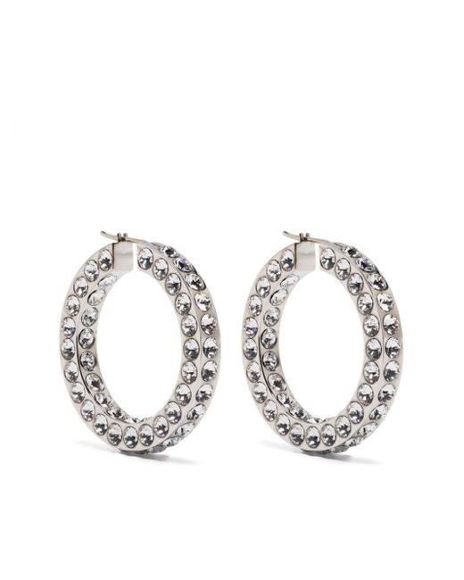 Amina Muaddi Jahleel crystal-embellished earrings
