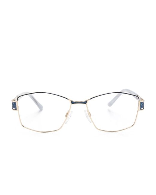 Cazal 1245 geometric-frame glasses