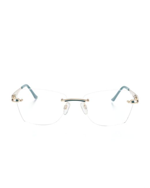 Cazal rectangle-frame glasses