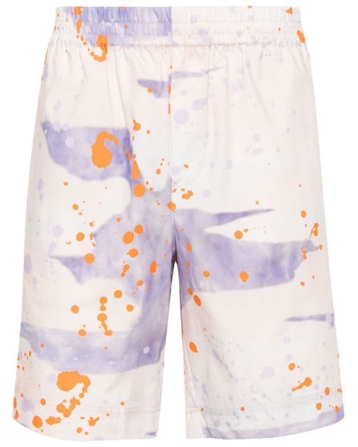 Msgm paint-splatter shorts