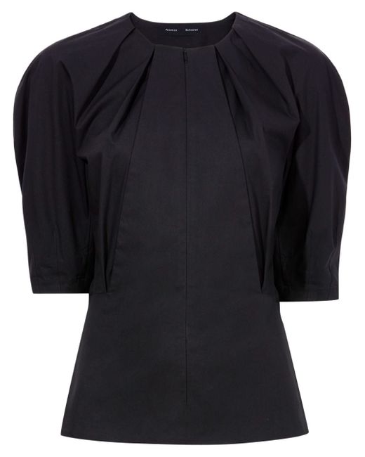 Proenza Schouler puff-sleeves poplin blouse