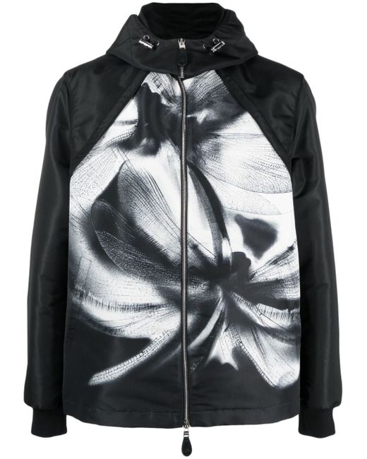 Alexander McQueen Dragonfly Shadow hooded bomber jacket