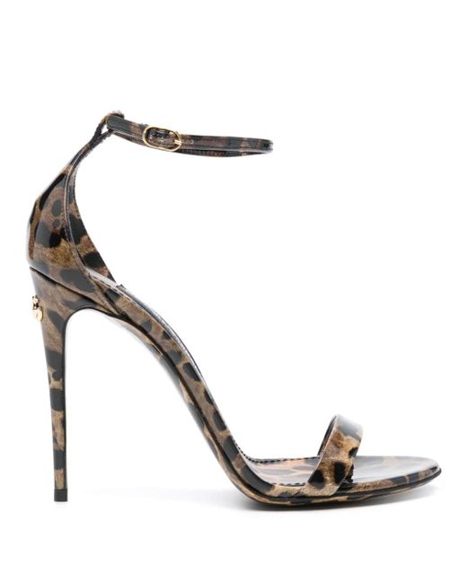 Dolce & Gabbana 110mm leopard-print sandals