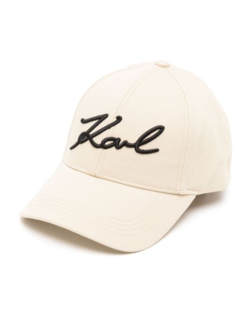Karl Lagerfeld K Signature cotton baseball cap