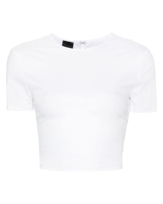Pinko short-sleeve cropped T-shirt