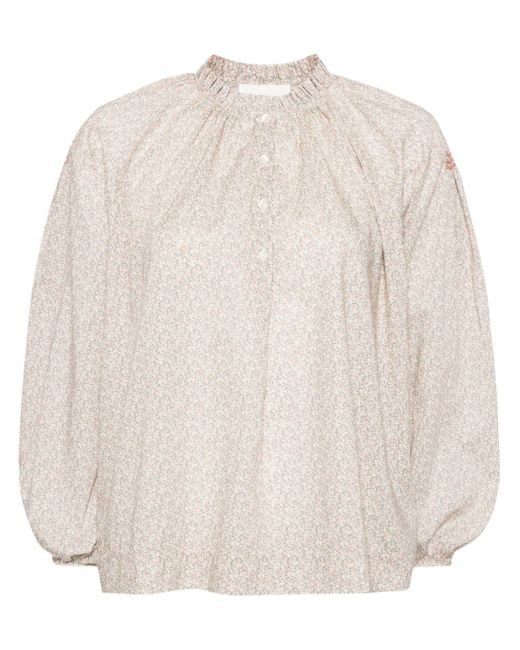 Bonpoint floral-print blouse