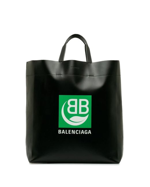 Balenciaga Pre-Owned 2019 BB Market Logo leather tote bag