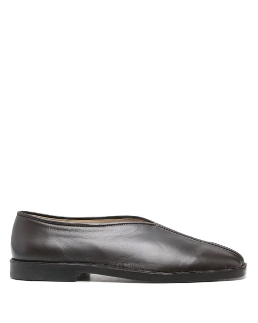 Lemaire Piped leather slippers