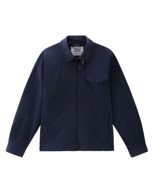 Woolrich gabardine-weave shirt jacket