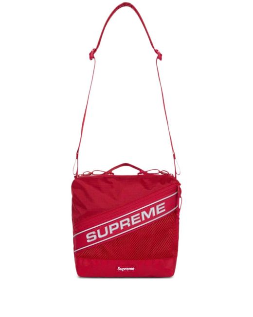 Supreme reflective logo shoulder bag