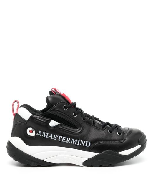 Mastermind Japan panelled leather sneakers