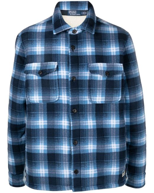 Polo Ralph Lauren plaid-check fleece shirt