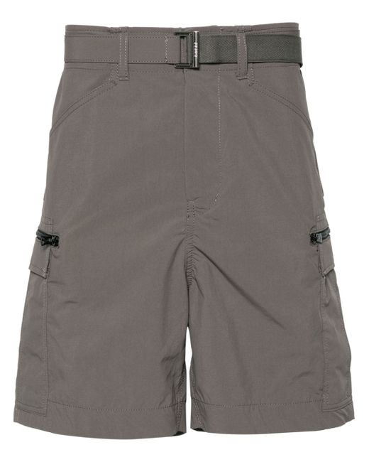 Sacai belted cargo shorts