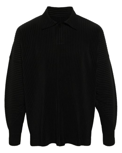 Homme Pliss Issey Miyake MC August pleated polo shirt