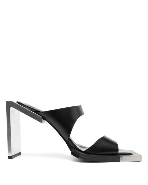 Heliot Emil 100mm square-open toe leather sandals
