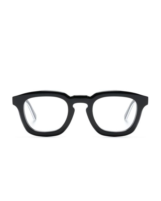 Moncler two-tone pantos-frame glasses