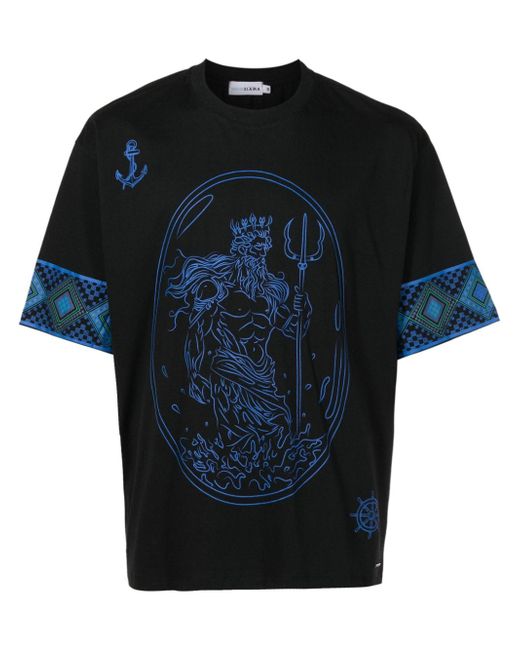 Amir Slama x Mahaslama Poseidon-print T-shirt