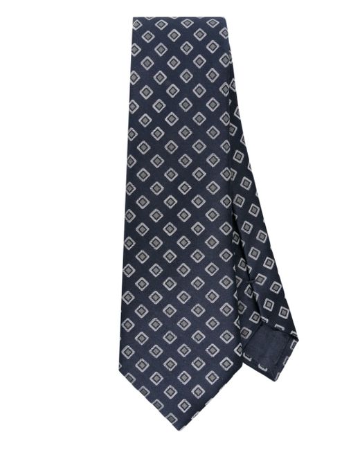Giorgio Armani patterned-jacquard silk blend tie