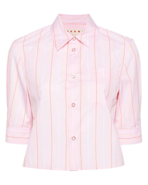 Marni vertical stripe-print shirt