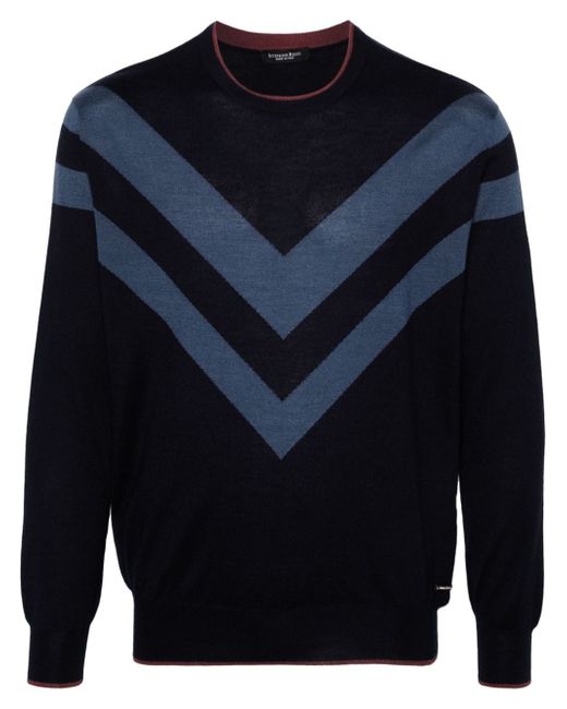 Stefano Ricci stripe-detailing knitted jumper