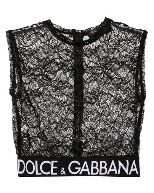 Dolce & Gabbana lace crop top