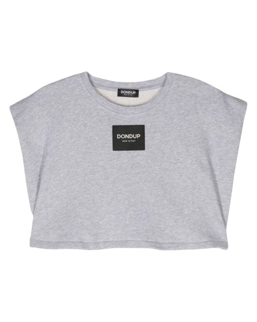 Dondup logo-patch cropped top