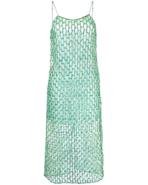 Forte-Forte sequin-detail mesh dress