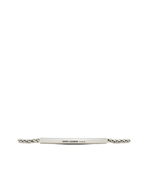 Saint Laurent rope-chain tube bracelet