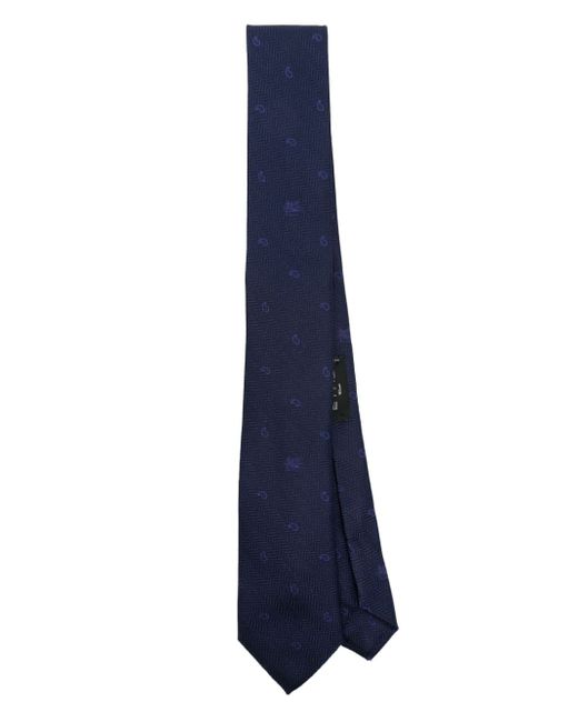 Etro paisley patterned-jacquard tie