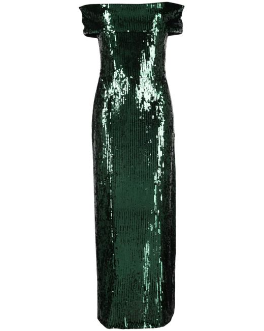 Galvan  London Glencoe sequin-embellished dress