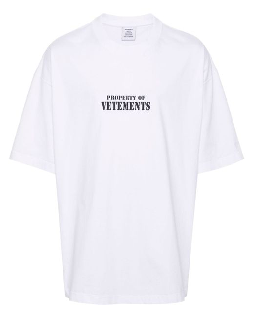 Vetements logo-print cotton T-shirt