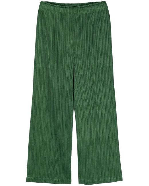 Pleats Please By Issey Miyake March pleated wide-leg trousers