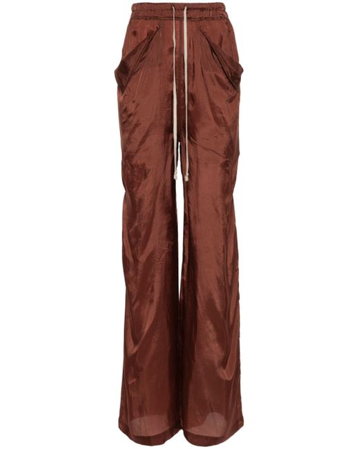Rick Owens satin straight trousers