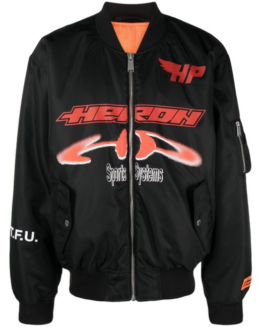 Heron Preston Ex-Ray logo-print bomber jacket