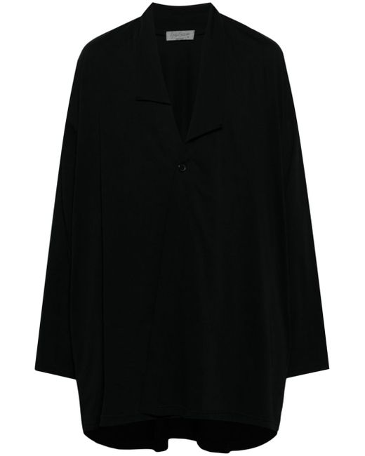 Yohji Yamamoto asymmetric-collar jacket