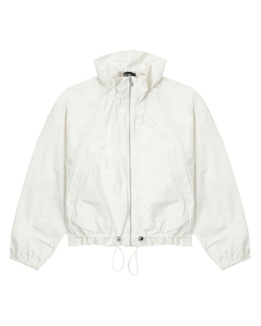 tout a coup ruffle-trimmed high-neck jacket