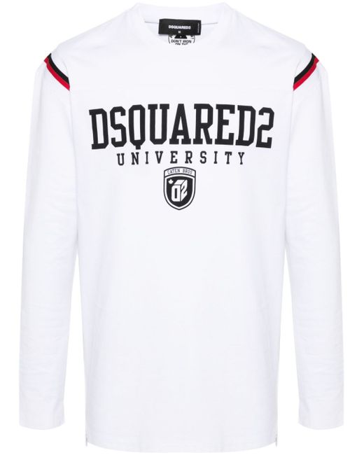 Dsquared2 stripe-detail long-sleeve T-shirt