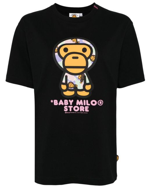 *Baby Milo® Store By *A Bathing Ape® logo-print T-shirt