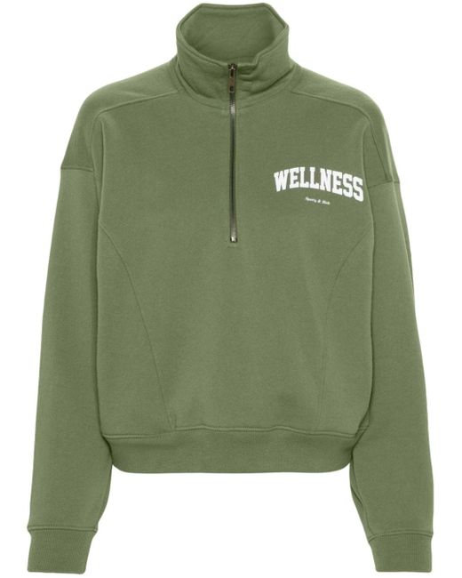 Sporty & Rich Wellness Ivy Quarter zipped sweatshirt