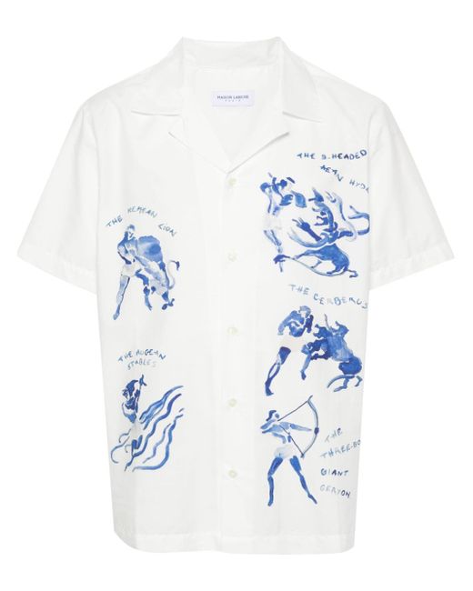 Maison Labiche Hercules-print Morney shirt