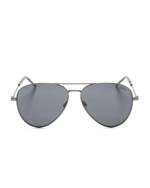 Hugo Boss tinted-lenses pilot-frame sunglasses