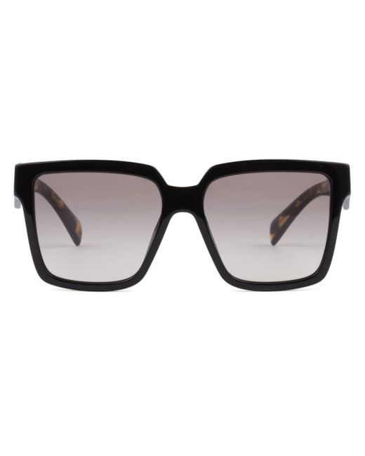 Prada logo-plaque rectangle-frame sunglasses