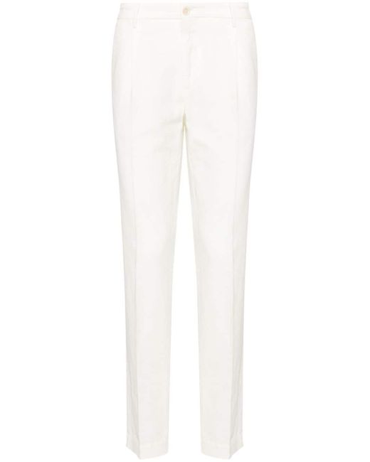 Incotex mid-rise pleated tapered trousers